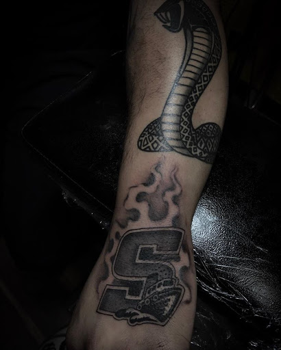 Explore patch work tattoo ideas, creative tattoo ideas in Stockton, available at Stockton Tattoo & Piercing