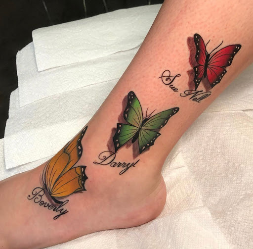 Explore watercolor tattoo ideas for females, creative tattoo ideas in Hartselle, available at Kingdom Minds Ink