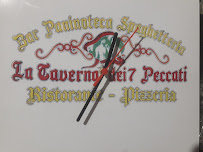 Menu / carte de Ristorante pizzeria paninoteca La taverna dei 7 peccati à San Pietro Apostolo