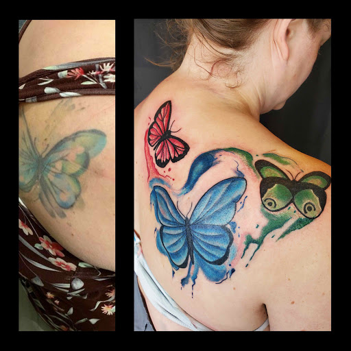 Explore snow tattoo ideas, creative tattoo ideas in Copperas Cove, available at Black Moon Tattoo Company
