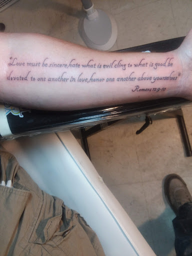 Explore caterpillar tattoo ideas, creative tattoo ideas in Marietta, available at Fantasy 2 Flesh Images