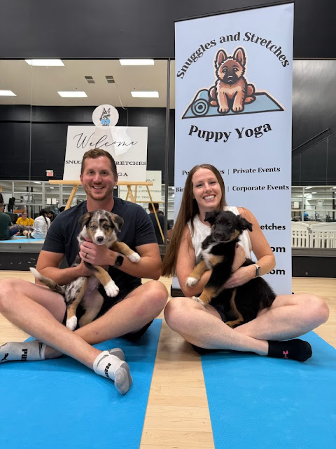 Snuggles and Stretches Puppy Yoga