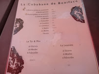 Restaurant de fruits de mer La Cabane de Vincent Boniface à Leucate (le menu)