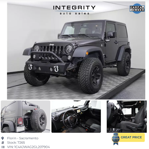 Used Car Dealer «Integrity Auto Sales, Inc», reviews and photos, 3655 Florin Rd, Sacramento, CA 95823, USA