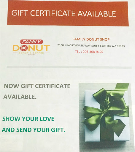 Donut Shop «Family Donut Shop», reviews and photos, 2100 N Northgate Way, Seattle, WA 98133, USA