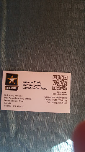 Army Recruiter Reserve / Active Duty Menifee, Sun City and Homeland