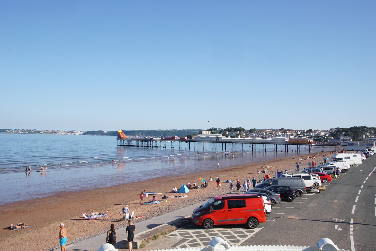 Photo of Paignton Beach and the settlement