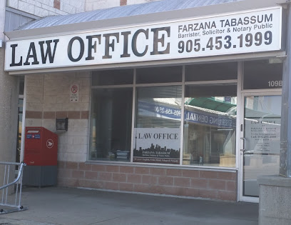 Law Office Of Farzana Tabassum, Barrister, Solicitor & Notary Public