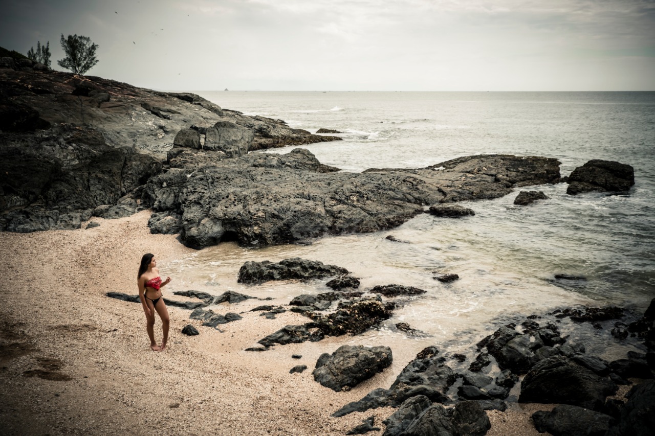 Photo de Praia Pequena avec roches de surface
