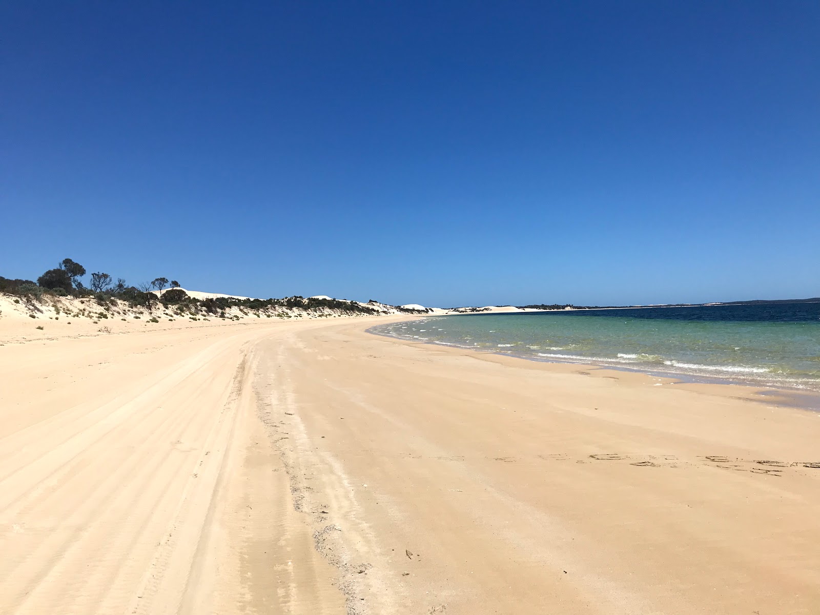 Photo de Morgans Landing Beach avec rivage droit, long