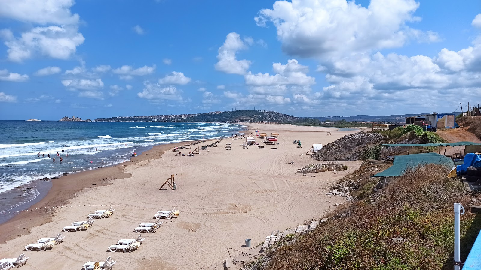 Fotografija Kumbaba Plaji z svetel pesek površino