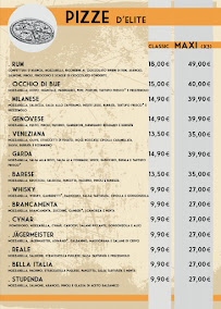 Menu du Pizzicata à Fabriano
