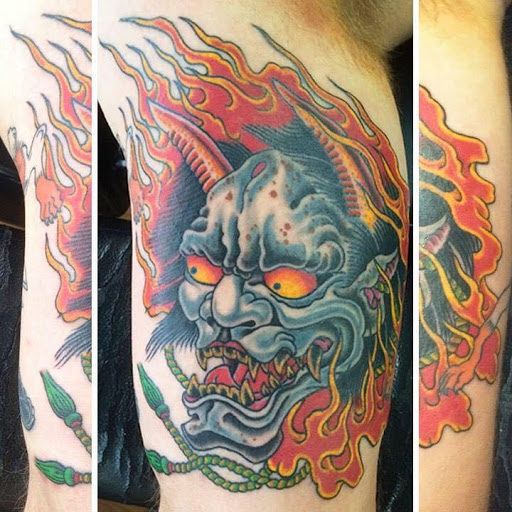 Explore heart and rose tattoo ideas, creative tattoo ideas in Batavia, available at High Voltage Tattoo & Piercing