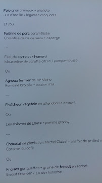 Restaurant gastronomique Ermitage de Corton à Chorey-les-Beaune (la carte)