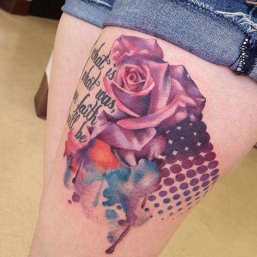 Explore upper arm tattoo ideas for guys, creative tattoo ideas in Watertown, available at Bare Knuckle Tattoo