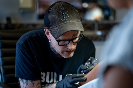 Explore sinister tattoo ideas, creative tattoo ideas in Wakefield, available at Marcos Tattoo