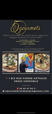 O 5 Gourmets à Grenoble menu