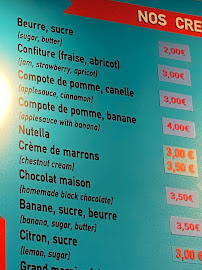 Au P'tit Grec Crêperie à Paris menu