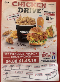 Chicken Drive à Avignon menu