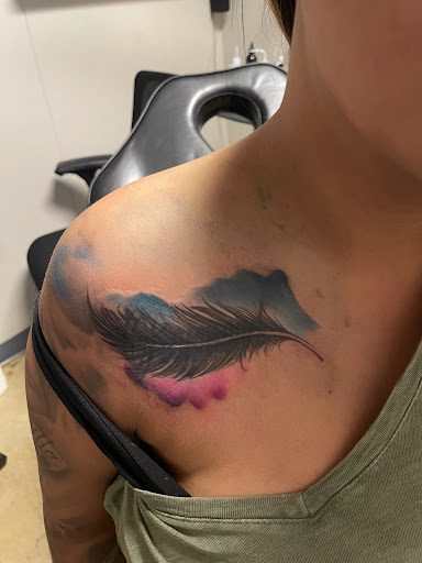 Explore lace tattoo ideas, creative tattoo ideas in Dallas, available at Empire barbers & Ink