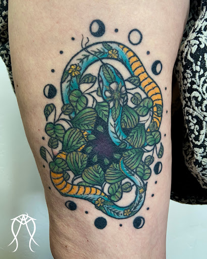 Explore small fine line tattoo ideas, creative tattoo ideas in Scipio Center, available at Ace of Wands Private Tattoo & Tarot Studio . Appointment Only