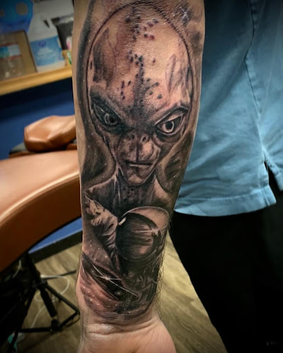 Explore miles morales tattoo ideas, creative tattoo ideas in Philadelphia, available at 9414 Ink