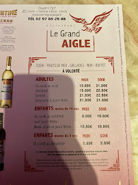 Carte du Le Grand Aigle - Restaurant Asiatique à Lanester