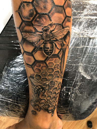 Explore 1/2 sleeve tattoo ideas, creative tattoo ideas in Sarasota, available at SEVEN SINS Tattoo Studio