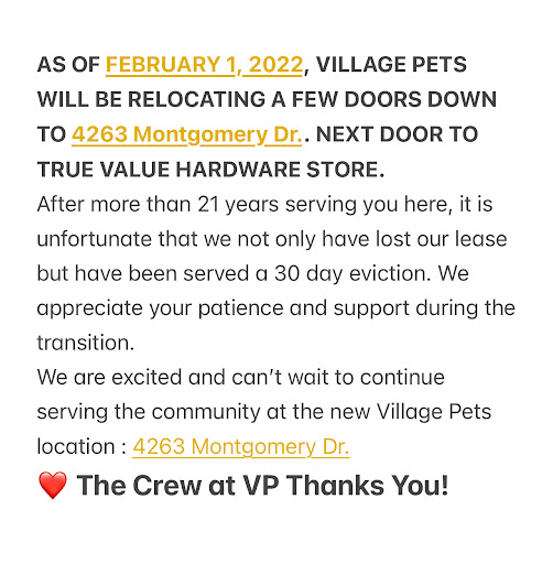 Pet Supply Store «Village Pets & Supply», reviews and photos, 4213 Montgomery Dr, Santa Rosa, CA 95405, USA