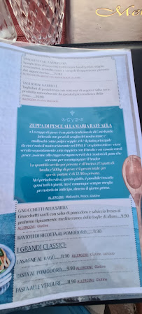 Antica Pensione Pinna Ristorante Albergo à Castelsardo menu