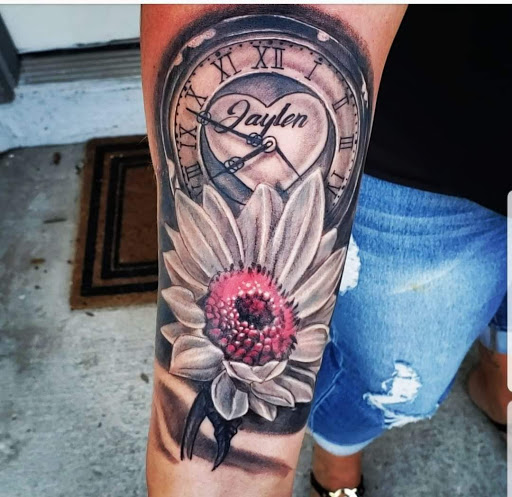 Explore dragon tattoo ideas for women, creative tattoo ideas in Ocoee, available at Slaughterized Ink Tattoo and Piercing Studio