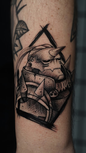 Explore witchy tattoo ideas, creative tattoo ideas in Arlington, available at Benchmark Tattoos