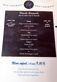 La Guinguette à Rezé menu