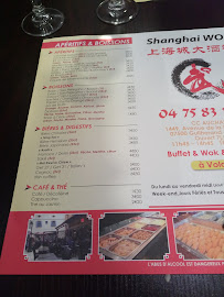 Shanghai Wok à Guilherand-Granges menu