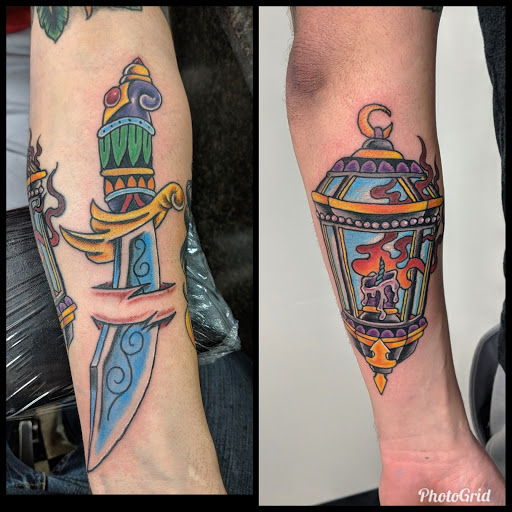 Explore jurassic park tattoo ideas, creative tattoo ideas in New Bern, available at Ol Skool Tattoos