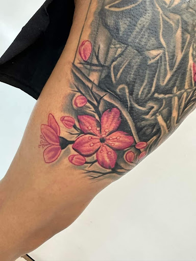 Explore mens forearm sleeve tattoo ideas, creative tattoo ideas in Denver, available at Gallery of the Flesh Tattoo Shop