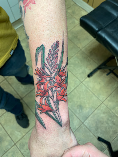 Explore chest to arm tattoo ideas, creative tattoo ideas in Puyallup, available at Get Right Studios