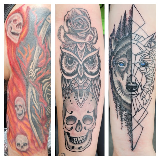 Explore tattoo basketball ideas, creative tattoo ideas in Hilliard, available at 22 Caliber Tattoo Mega Studio