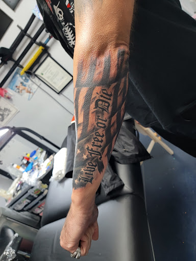 Explore boyfriend name tattoo ideas for girlfriend, creative tattoo ideas in Salem, available at Mayhem Tattoo