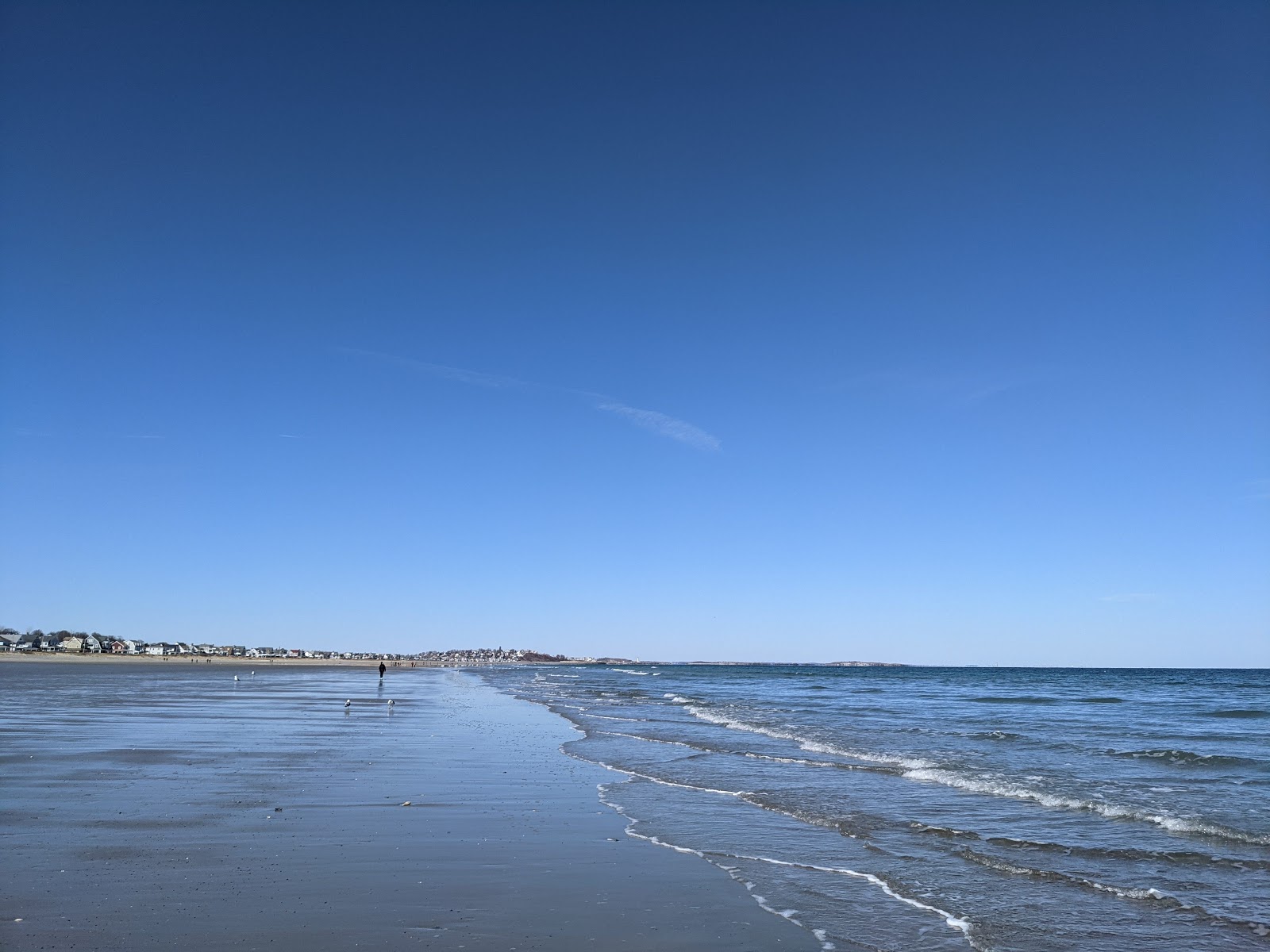 Photo of Nantasket beach with turquoise pure water surface
