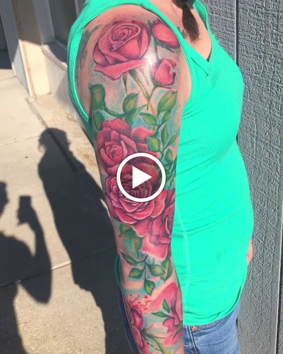 Explore pistol tattoo ideas, creative tattoo ideas in Mount Pleasant, available at Bryan Briggs Iron Tiger Tattoos