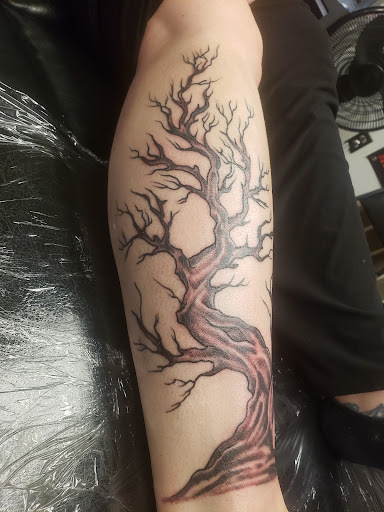 Explore female tattoo sleeve ideas, creative tattoo ideas in Export, available at Patriotic pain tattoo