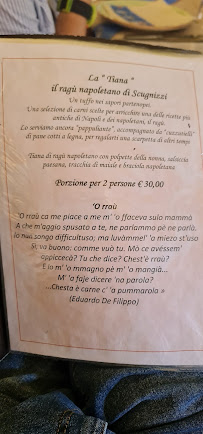 Trattoria Scugnizzi - Ristorante Napoletano à Naples menu