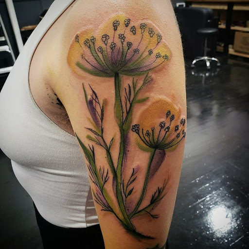 Explore black tattoo ideas, creative tattoo ideas in Snohomish, available at Unknown Tattoo Co.