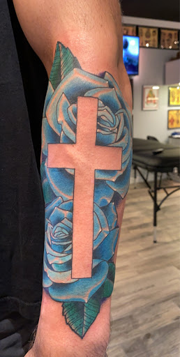 Explore frog tattoo ideas, creative tattoo ideas in Kingsland, available at Second Skin Tattoo