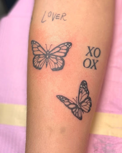 Explore statue tattoo ideas, creative tattoo ideas in New York, available at Cherry Bomb Tattoo & Piercing Studio - Walk-Ins Welcome