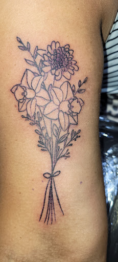 Explore christian forearm tattoo ideas, creative tattoo ideas in Angola, available at Hoodlum Ink