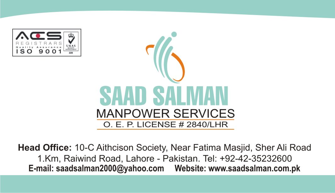 Saad salman manpower Lahore