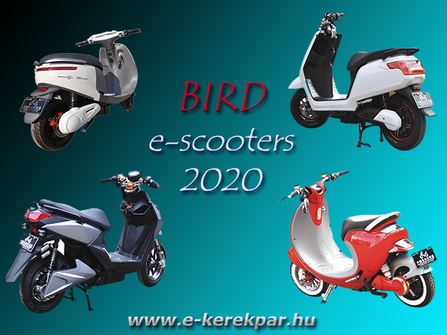BIRD elektromos kerékpárok, robogók, mopedek