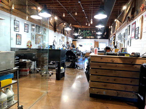 Explore unique side thigh tattoo ideas, creative tattoo ideas in Phoenix, available at Golden Rule Tattoo Camelback